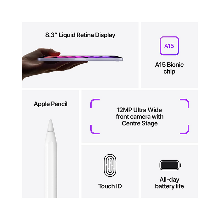 Apple iPad Mini [6th Gen] 8.3" Wifi - www.laybyshop.com