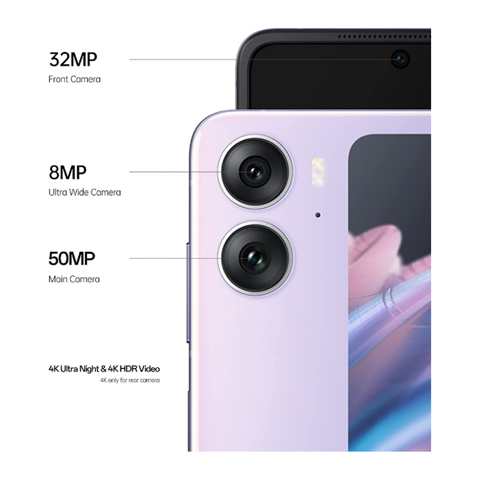 OPPO Find N2 Flip Front and Rear Cameras